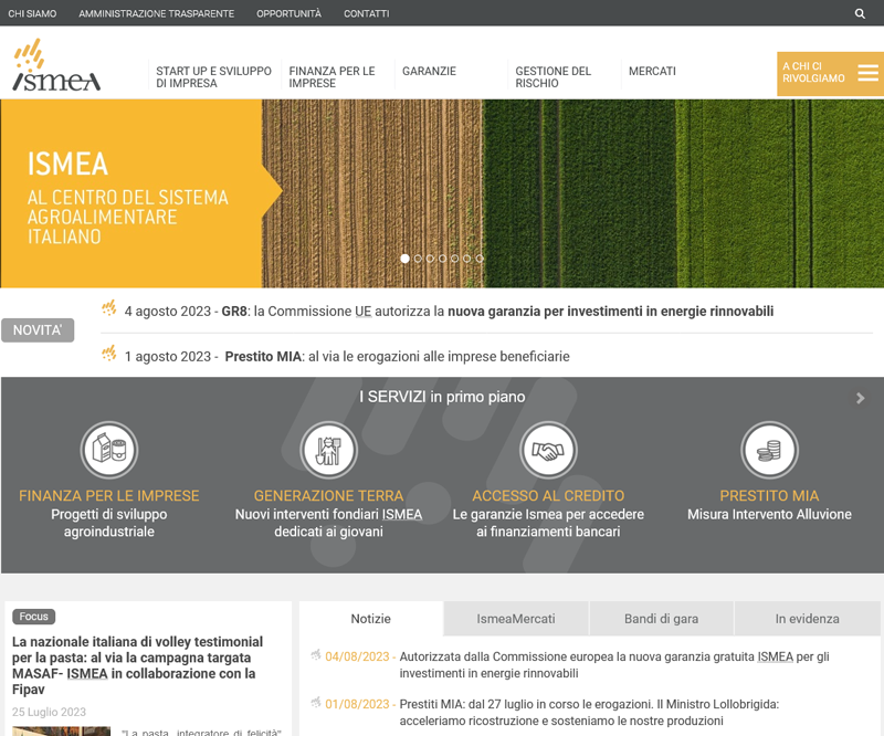 analisi della concorrenza nel comparto agricolo ISMEA