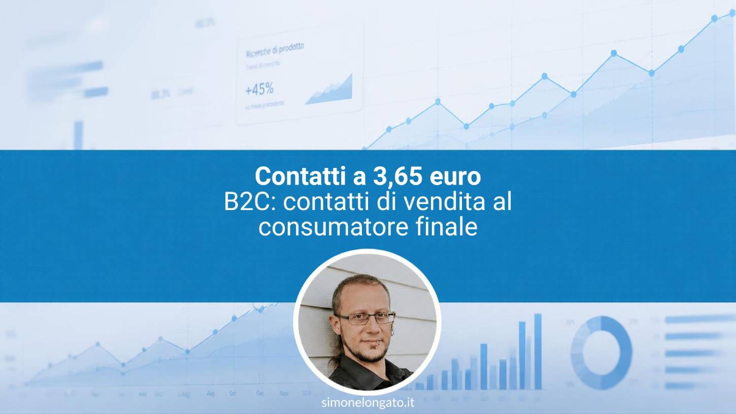 contatti a 3 euro nella vendita al consumatore finale