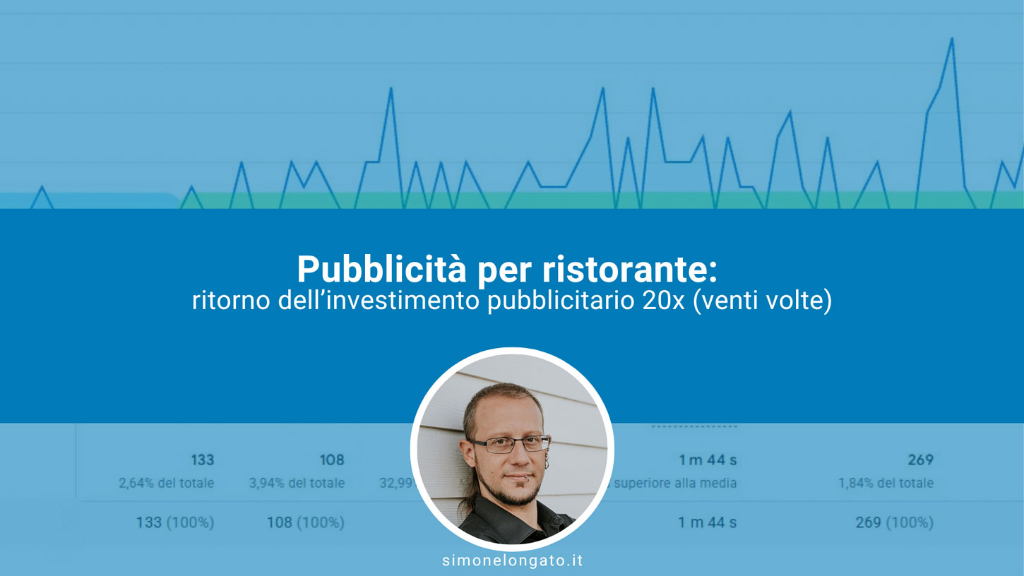 pubblicità per ristorante