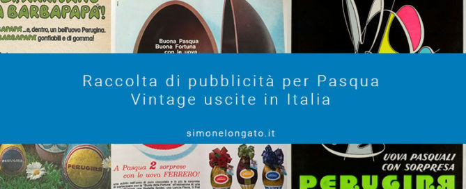 raccolta pubblicità per Pasqua vintage Italia