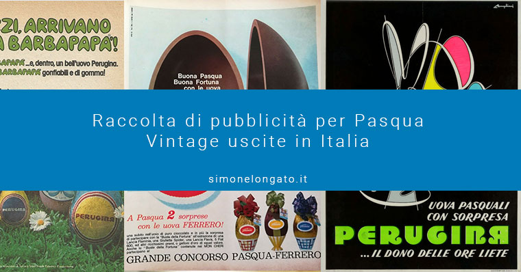 raccolta pubblicità per Pasqua vintage Italia