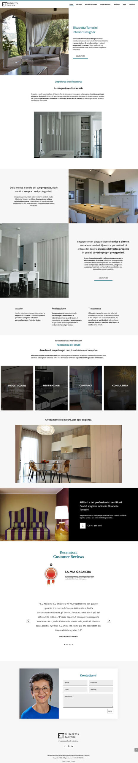 realizzazione sito internet interior designer